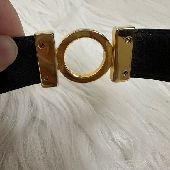 Salvatore Ferragamo‎ Black Leather Belt main image 6